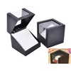 Gift Wrap Black Wrist Plastic Earring Display Lagringshållare smycken Transparent Case Walentines Day Jubileum Presentlåda LX2781 DHSLI