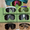 Дизайнерские мужские и женские маски для лица, лыжные очки, ветрозащитные солнцезащитные очки, литая оправа неправильной формы, подходящая по форме головы, зеркальные ножки с буквенным логотипом GG1477