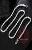 925 Sterling Silver 1618202224 Inch 4mm ed Rope Chain Necklace For Women Man Fashion Wedding Charm Jewelry9428613