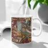 Mugs Beige Mushroom Forest White Mug Coffee Cups Funny Ceramic Coffee/Tea/Cocoa Gift Chanterelle Portobelo Bolete Oyster