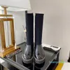 Designer Women Luxury Tall Socks Boots Leather Chain Letters Casual Boots333