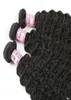 Onda Profunda Brasileira Feixes de Cabelo Humano Raw Não Processado Extensões de Água Corporal Indiano Kinky Curly Wefts2104096