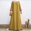 Abbigliamento etnico 2024 EID Muslim Abayas Casual Zipper per donne Long Maxi Abito Preghiera Turchia Caftan Arabo Partito islamico Ramadan Modest Jilbab