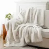 Battilo Blanchet en fausse fourrure pour lit Décor de luxe Blanke Super doux flou Fox Fox Furt Furts hivernal chaleureux et couverture de jet 231227