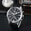 IWC Titta på dyra herrarna Menwatch Pilot Chronograph Watches High Quality Quartz Uhren All Dial Work Montre Luxe Oxkxshop Original