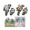 Decorative Flowers Wedding Artificial Set Floral Wreath Silk Flower Swag For Front Door