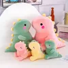 Gevulde pluche dieren 25 cm Mooie dinosaurus knuffels Superzachte cartoon knuffeldier Dino poppen voor kinderen Baby knuffel pop slaapkussen Home DecorL231228