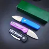 Specialerbjudande 5 Automatisk Tactical Knife S35VN Satin Blade Aviation Aluminium Handtaget utomhus camping vandring EDC Pocket Knives med detaljhandelslåda