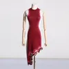 1221 XL 2024 Milan Runway Dress Printemps Ras Du Cou Manches Courtes Mi-mollet Bleu Rouge Marque Même Style Robe Femme Mode Haute Qualité TAOBL63336
