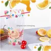 Opbergzakken 500 ml fruitpatroon plastic drankverpakkingszak met St voor dranksap melk koffie handvat en gaten Lx0741 Drop Deliv