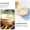 Dinnerware Sets Makgeolli Bowls 2PCS Korean Style Aluminum For Rice Soup Or Any Drinks Parties Camping& All Occasions Without Handle