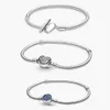 Pandoras – Bracelet de créateur pour femmes, qualité originale, bijoux, perle en argent, nouveau bouton, serpent