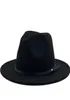 Basit Kadın Erkek Yün Vintage Gangster Trilby Fildora Şapkaları ile Geniş Memlu Beyefendi Lady Kış Sonbahar Caz Caps4688778723545