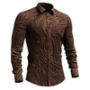 Camisas casuais masculinas LOGO LOGO CHIRTSSHORT BUTTON BOTOL Down Down Flor Flor Formal Camisa Mens de Leopardo Impressão