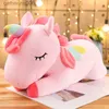 Fyllda plyschdjur 25-100CMKAWAII Giant Plush Toy Soft Fyled Soft Dolls Animal Horse Toys For Children Girl Pillow Födelsedagspresentl231228