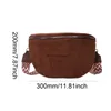 Schoudertassen Dames Suède Taille Euro-Amerikaanse stijl Effen kleur Satchel Luxe Designer Borsttas Brede band Mode Fanny Packblieberryeyes