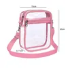 Midjepåsar transparent crossbody enkel blixtlås mini high street all-match par mode tydliga handväskor pvc harajuku purses telefonväska