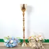 118 cm Gold Flower Vase Centres de mariage Vase Decoration Event Party Road Road 1 Lot = 10 PCS