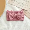 Hair Accessories 1PC Born Baby Headband For Girls Elastic Knit Children Turban Bows Soft Nylon Kids Headwear