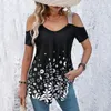 Women's Blouses Off Shoulder Blouse For Women Sexy Strapless Floral Small Female Shirt Fashion 2023 Summer Sleeveless Tops Spaghetti Strap