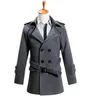 Men's Trench Coats Fashion Brand Winter Long Coat Men Good Quality Double Breasted Wool Blend Overcoat For Size 3xl1