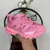 Spår 3.0 sneaker modedesigner casual skor grå rosa skum vit svart röd mesh nylon överdimensionerade sneakers plattform band bottnar kvinnor män spår 3 löpare tränare tränare