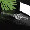 6.0 Inch Glass Straw Nail Pyrex Oil Burner Pipe Nectar Collector Kit Smoking Accessories Thick Clear Honeycomb Filter Tips Tobacco Hand Water Pipes