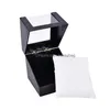 Gift Wrap Black Wrist Plastic Earring Display Lagringshållare smycken Transparent Case Walentines Day Jubileum Presentlåda LX2781 DHSLI