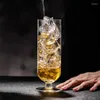 Şarap Gözlükleri Yaratıcı Kokteyl Kupası Japon tarzı Collin Cups Kısa Düz Uzun İçecek Highball
