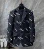 2023 дизайнерский модный мужской костюм-пиджак, куртка-стилист с вышивкой букв и длинными рукавами, повседневный свадебный пиджак с осенним и зимним стилями M-3XL