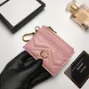 Marmont plånbok designer plånböcker lyxkortshållare handväska lyxiga nyckelring passhållare läder handväska minikort slots mynt plånbok korthållare
