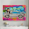 Graffiti Old Man avec un sac d'argent et des affiches de voiture et imprimés Alec Canvas Paintings Wall Art Pictures For Living Room Home Dec3704788