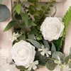 Decorative Flowers 1/5/10PCS Artificial Silk Fabric Rose Flower Head Wedding Celebration Wall Arch Party Home Decoration DIY Wreath Hat