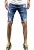 Men039s Jeans Mannen Mode Blauwe Denim Gescheurde Shorts Voor Outdoor Street Wear Hip Hop Brocken Korte Pant4797692