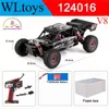 WLTOYS 124017-V8 112 2,4G RACING RC Car 4wd Brushless Motor 75 kmh High Speed ​​Remote Control Control Drift Toys pour ADuit 231227