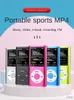 Lecteurs MP3 MP4 portables avec 1,8 quot LCD Mp3 Mp4 Support Musique Vidéo Lecteurs multimédias pour IPod Style Écran couleur Sport Lecteur de carte radio FM mignon