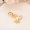 Femmes Drop Bangle Oreille 22k 23k 24k Thai Baht Fashion fine Gol