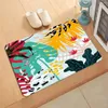 Tapis Art peinture plantes motif tapis entrée paillasson antidérapant salon cuisine chambre décor tapis tapis de sol maison