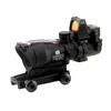 ACOG Fiber Sight 4x32 Riflescope Fiber Source Red Illuminated Scope com RMR Mini Red Dot Reflex Sight