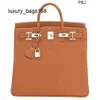 Hac40 Handbags Tote Bag Large Capacity Customized Limited Edition 40 Hac Gold Togo Brown Ultra Rare z Seal 2024 Have Logo