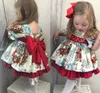 Robe Tutu de noël pour petites filles, tenue princesse avec nœud rouge, en dentelle, pour fête d'anniversaire, vêtements de noël, Costumes5588921