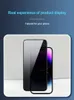Luksusowe ochraniacze ekranu prywatności dla iPhone'a 15 13 11 12 14 Pro Max Mini 7 8 6 6s Plus antyspy hartowane szkło dla iPhone'a xs Max xr