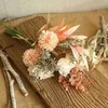 1Bouquet Maskros Artificial Silk Rose Flowers Maple Leaves For Home Garden Table Decoration Wedding Brud Shower Fake Flower 231227