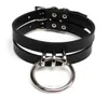 100 Handcrafted Caged Top Choker Real Leather BDSM Collar ORound Fetish Cosplay Costume Choker Necklace8877140