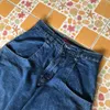 Y2K Hip Hop poche surdimensionné bleu Vintage Baggy jean hommes femmes Haruku gothique taille haute pantalon large