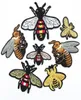 20 peças muitos designs bordados abelha remendo costurar ferro em remendo emblema tecido apliques artesanato faça você mesmo consumir1722866