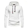 Sweat à capuche masculin Pullover Pullover Waffle Knit Men Sweats à capuche simples blancs en gros blanc pour Poleron para Hombre