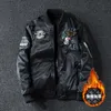 Motorcykeljacka Armé Air Force Fly Pilot Jacket Militär Airborne Flight Tactical Men Two Side Wear Bomber 231227