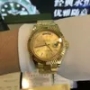 Met originele doos hoogwaardige luxe Horloge 41mm 18 k Geel Goud Beweging Automatische Heren GD Armband heren Horloges 61