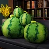 30 60 cm Kawaii Watermeloen Knuffels Simulatie Groen Gevuld Fruit Kussen Schattige Zachte Pop Sofa Kussen Cadeaus voor Babykamer Decor 231227